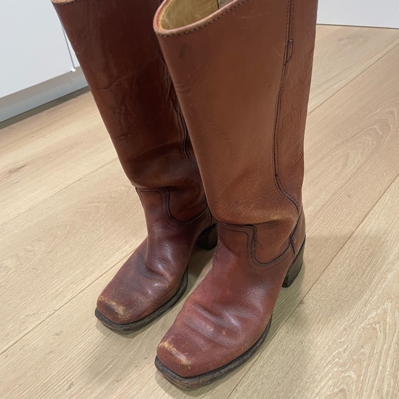 Priced to sell ! Gorgeous Vintage Frye classic Campus distressed Leather size 6 - Picture 4 of 16